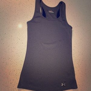 Under Armour Tank Heat Gear Gray Small Racer Back